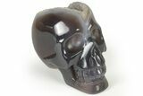 Polished Banded Agate Skull - Halloween Special #237048-1